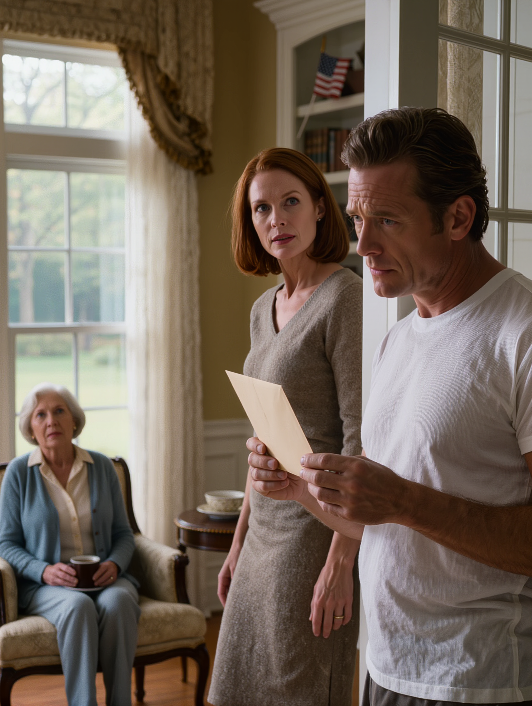 私が入院している間、息子夫婦は静かに、夫と私が40年間かけて築き上げてきた生活の断片を運び出していました。私は帰宅し、家の中を静かに保ち、ほとんど何も言いませんでした。ところが、ある朝、ドアをノックする音が、彼らの気楽な自信を、私が何年も聞いていなかった本当の沈黙へと変えてしまったのです。