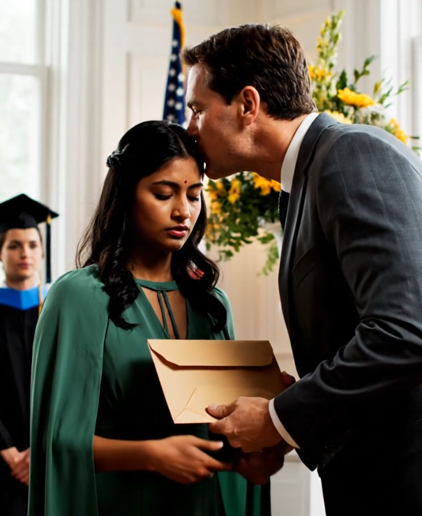 My parents always called me ‘the slow one,’ while my sister always received a full ride to Harvard. On the day she graduated, my father said very clearly: ‘everything will belong to her—a brand-new Tesla, and a $13 million mansion.’ I sat quietly in the back row—no one paid any attention to me—until a stranger walked in, handed me an envelope, then leaned in close and whispered… It’s time to show them who you really are.