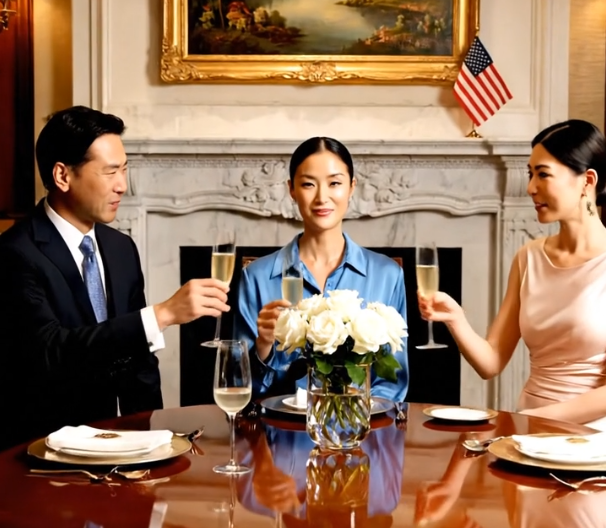 During dinner, my younger sister raised her glass and announced, ‘Mom and Dad told me I’d be living with you.’ I set my glass down and replied, ‘So you didn’t know I already sold that house?’ The whole family went silent.