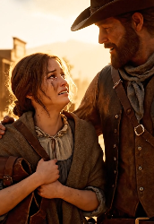 馬車から降りて泣いていたお見合い花嫁、カウボーイの最初の言葉で彼女は再び笑顔になった