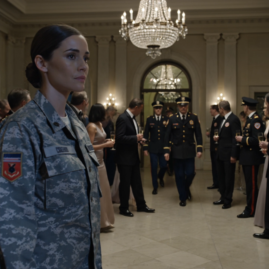 36時間ぶっ通しで施錠された軍事バンカーの中にいた後、姉のブラックタイの祝賀会に足を踏み入れた。父にたどり着く前に、姉は私の腕をつかみ、袖についた油をまるで伝染病でも見るかのように見つめ、「そのみすぼらしい制服は外に置いておきなさい」とささやいた。姉は、自分が感銘を与えようとしていたまさにその人たちこそが、私のために会場全体を静まり返らせようとしているとは知る由もなかった。