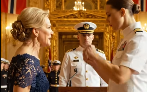 HUN GREPSLAGDE EN MILITÆRPOLITIBETJENT OG INSISTERTE PÅ AT JEG BLE ARRESTERT FOR Å LATE SEG FOR Å VÆRE MARINEKAPTEIN.